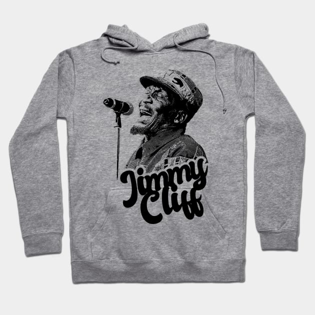 Jimmy Cliff 80s Style Classic Hoodie by Hand And Finger